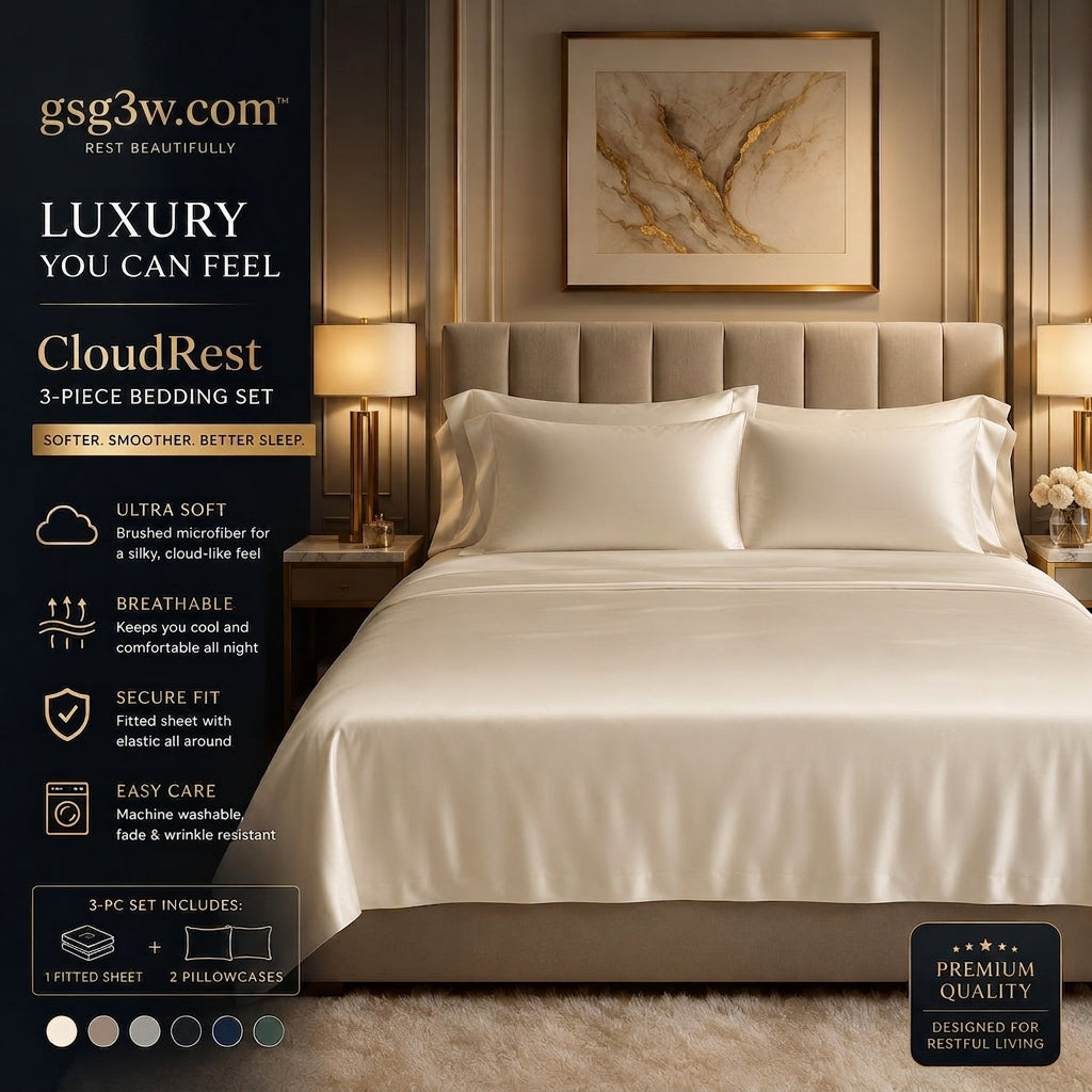 𝐠𝐬𝐠𝟑𝐰.𝐜𝐨𝐦™ Heritage Wheat Family 3-Piece Bedding Set 🌾